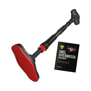 Zoluko Professionele Pull Up Bar - 200kg Draagkracht - Eenvoudige Bevestiging - Zwart/Rood