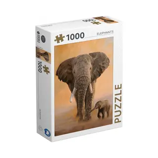 Rebo Puzzel Olifanten 1000 Stukjes