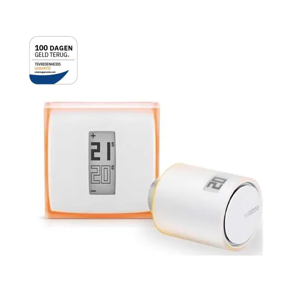 Netatmo Slimme Thermostaat + 1 Slimme Radiatorknop thumbnail