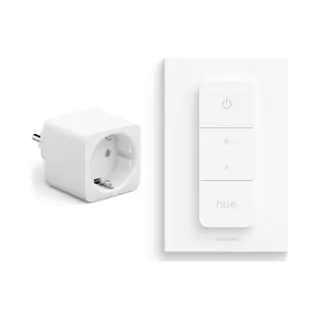 Philips Hue Voordeelbundel Met 1 Hue Slimme Stekker Voor Nederland En Eu (Type F) En 1 Hue Dimmer Switch - Hue Accessoires