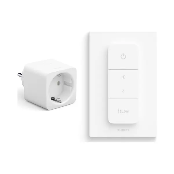 Philips Hue Voordeelbundel Met 1 Hue Slimme Stekker Voor Nederland En Eu (Type F) En 1 Hue Dimmer Switch - Hue Accessoires thumbnail