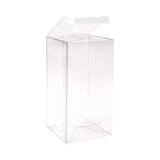 PacklinQ Plastic Doosjes 7, 6x7, 6x15, 2cm Kristalhelder Met Autolock Bodem (25 Stuks)