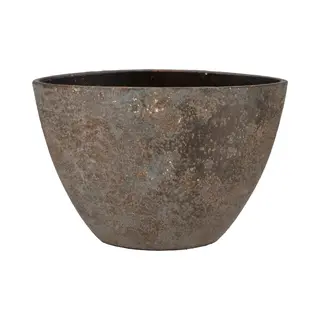 Dk Design Bloempot Model Maya - Ovaal - Roestbruin - D16 X H23 X B34 Cm - Rustiek