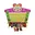 geel, groen, multicolor, roze