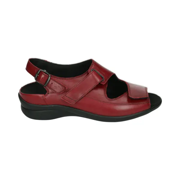 Durea - 7178 H - Platte SandalenDames Sandalen - Kleur, Rood - Maat, 38.5 thumbnail