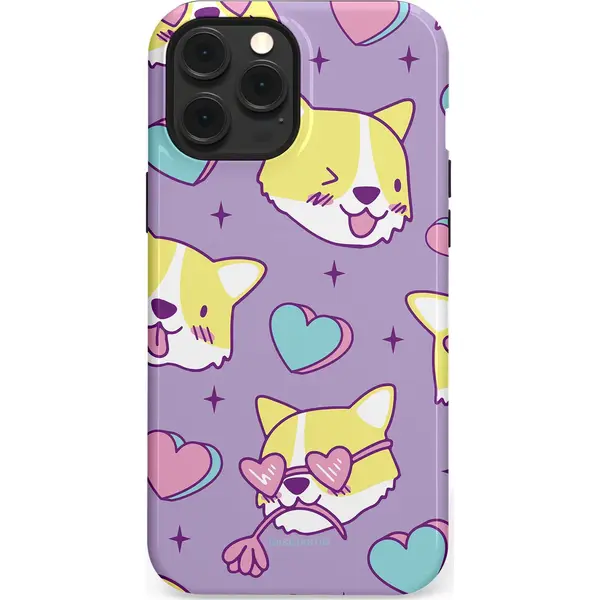 Casetastic Hoesje Geschikt Voor Apple IPhone 12 Pro Max Magsafe - Stijlvolle Beschermende Duo-layer Case - Liefde Is Een Corgi thumbnail