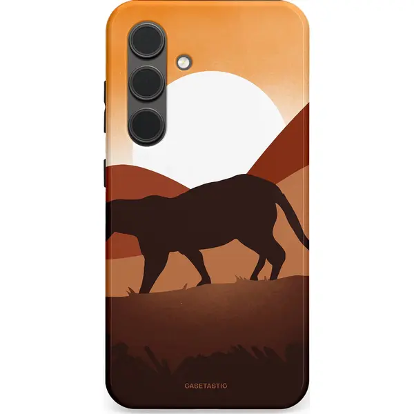 Casetastic Hoesje Geschikt Voor Samsung S24 - Stijlvolle Beschermende Duo-layer Case - Zonsondergang Safari thumbnail
