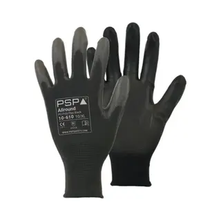 Psp 10-610 Pu Zwart Werkhandschoen Maat 8/M - 12 Paar