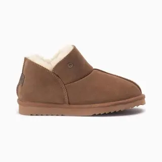 Warmbat Willow Suede Dames Sloffen - Cognac