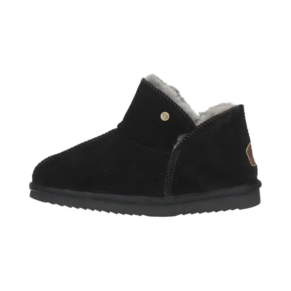 Warmbat Willow Suede Dames Sloffen - Zwart thumbnail