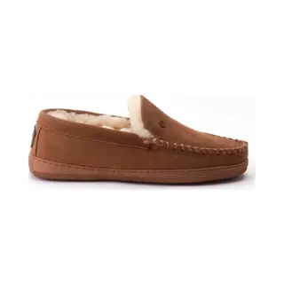 Warmbat Grizzly Suede Heren Sloffen - Cognac
