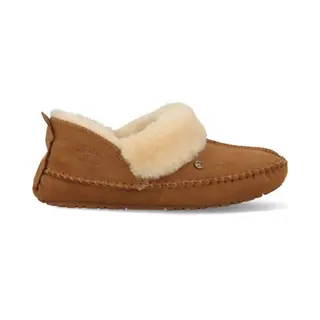 Warmbat Barrine Suede Dames Sloffen - Cognac