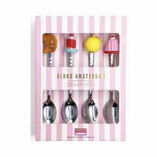 Blond Amsterdam, Even Bijkletsen, Theelepels, Set Van 4