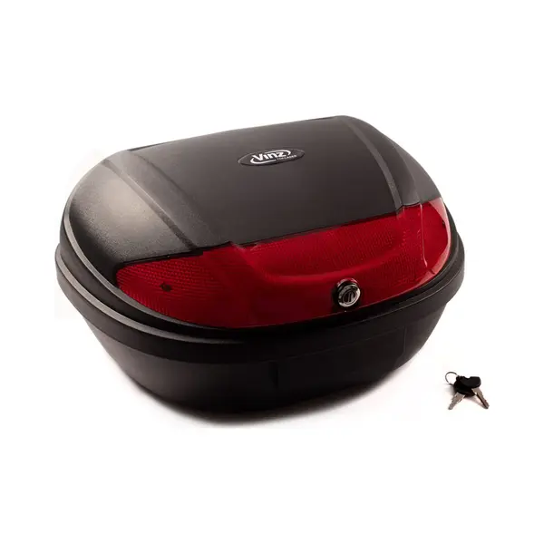 Vinz Milano Topcase | Motorradkoffer Rollerkoffer | 48 Liter Koffer Für Motorrad Und Roller | Top Box Top Case Mit 2 Schlüsseln thumbnail