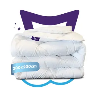 Slaapspeciaal All Year Dekbed Enkel - Essential White Series | 200x200 - Dekbed Geschikt Voor Alle Seizoenen - Zomerdekbed & Winterdekbed - Anti
