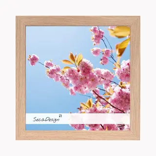 SecaDesign Anima Fotolijst Hout - Fotomaat 30x30 Cm - Essenhout Kleur
