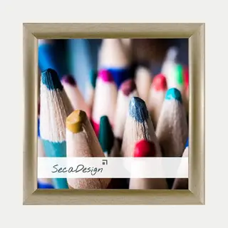 SecaDesign Tours Fotolijst - Fotomaat 13x13 Cm - Rustiek Goud