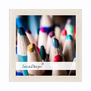 SecaDesign Tours Fotolijst - Fotomaat 40x40 Cm - Rustiek Wit