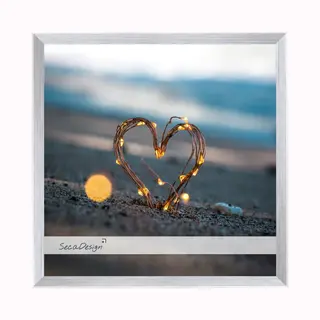SecaDesign Luca - Fotolijst 13x13 Cm Fotomaat - Zilver