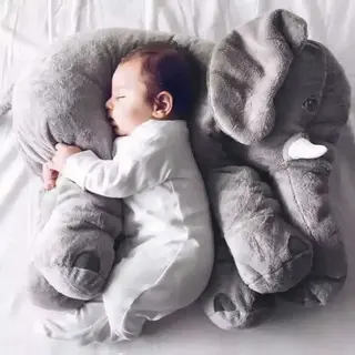 MikaMax Olifant Knuffel Xl - Olifant Kussen – Grote Knuffel - Baby Cadeau - Orgineel – Pluche - 65cm