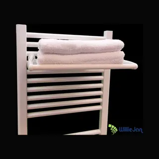 WillieJan Radiator Handdoeken Droog Rek 90MW – Wit – 5 Stangen – 46 Cm – Radiatorbevestiging – Zonder Boren