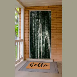 Vliegengordijnenexpert® Vliegengordijnenexpert - Kattenstaart - 90x220 Cm - Groen