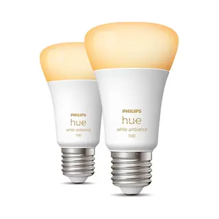 Philips by Signify Philips Hue White ambience E27 - Smarte Lampe A60 Doppelpack - 1100