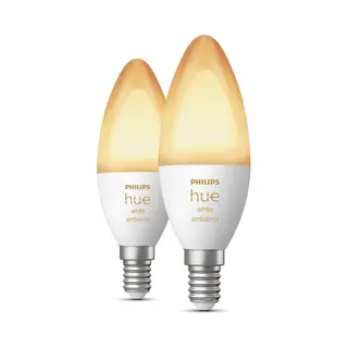 Philips by Signify Philips Hue White ambience E14 - Smarte Lampe Kerzenform Doppelpack - 470