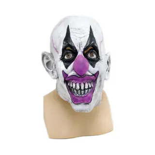 Bristol Novelty Enge Clown Verkleed Masker - Halloween - Voor Volwassenen - Latex/rubber