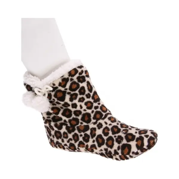 Meisjes Sloffen Met Bruine Panter Print 28-30 thumbnail