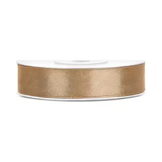 Decoratie Satijn Sierlint - Goud - 12 Mm X 25 Meter - Cadeaulint Satijnlint - Verpakking - Hobby