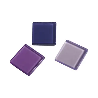 Rayher hobby materialen Rayher Mozaiek Steentjes/tegeltjes - 205x Stuks - Paars - 1 X 1 Cm - Mozaieken Maken - Kunststof