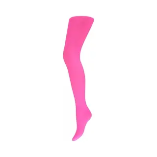 Apollo Carnaval Verkleed Panty Voor Dames - Fluor Roze - 60 Denier - Microfibre - Kousen - Verkleedkleding S/M