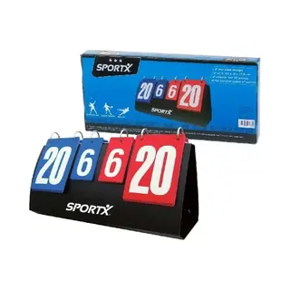 Sportx Sport Scoreboard Voor Wedstrijd - Puntentelling - Tot 30 Punten - Omklapbordje
