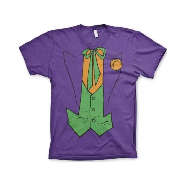 The Joker Paars Verkleed T-shirt Korte Mouwen Voor Heren - Batman - Dc Comics Xxl thumbnail