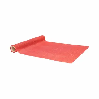Home & Styling Tafelloper - Rood - Glitters - L250 X B28 Cm - Polyester - Tafelkleed Loper
