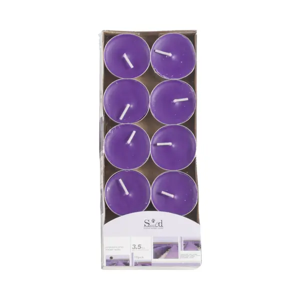 Arti Casa Geurtheelichtjes - 10x Stuks - Lavendel - Paars - Was/paraffine - 3, 5 Uur thumbnail