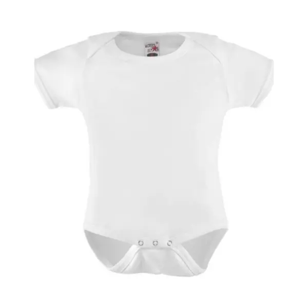 Kraamcadeau Baby Rompertje Met Korte Mouwen - Wit - Katoen 68 thumbnail