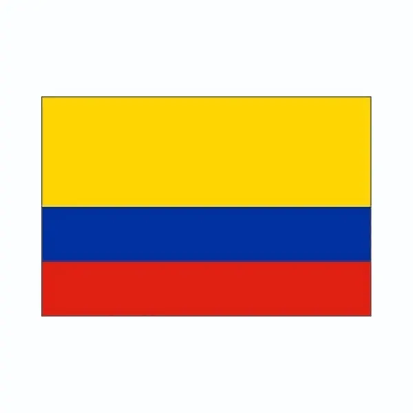 Klein Formaat Vlag Colombia - 60 X 90 Cm - Met Ophangringen - Landen - Versiering - Polyester thumbnail