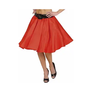 Rode Fifties Rok Met Petticoat Voor Dames