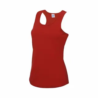 AWDis Hoods AWDis Sport Singlet Voor Dames - Rood - Mouwloos Shirtje - Polyester - Lucht Doorlatend - Snel Drogend M