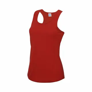 AWDis Hoods AWDis Sport Singlet Voor Dames - Rood - Mouwloos Shirtje - Polyester - Lucht Doorlatend - Snel Drogend L