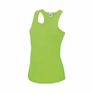 AWDis Hoods AWDis Sport Singlet Voor Dames - Neon Groen - Mouwloos Shirtje - Polyester - Lucht Doorlatend - Snel Drogend M
