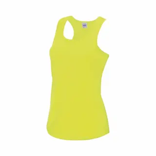 AWDis Hoods AWDis Sport Singlet Voor Dames - Neon Geel - Mouwloos Shirtje - Polyester - Lucht Doorlatend - Snel Drogend Xl