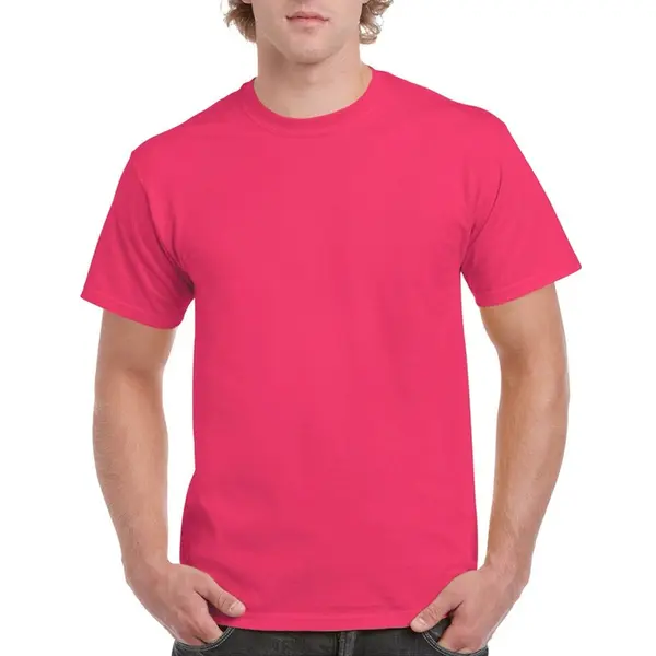 Gildan Fuchsia Roze Katoenen Shirt Voor Volwassenen L (40/52) thumbnail