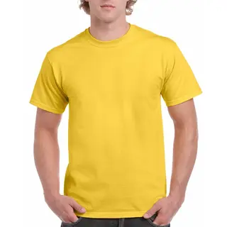Gildan Geel Katoenen Shirt Voor Volwassenen M (38/50)