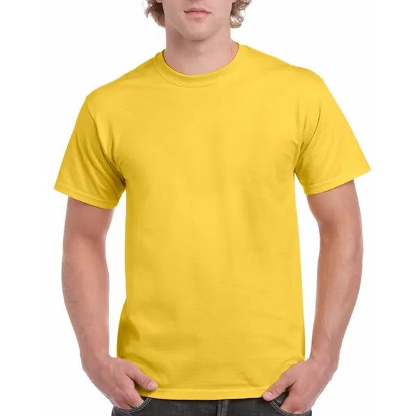 Gildan Geel Katoenen Shirt Voor Volwassenen M (38/50) thumbnail