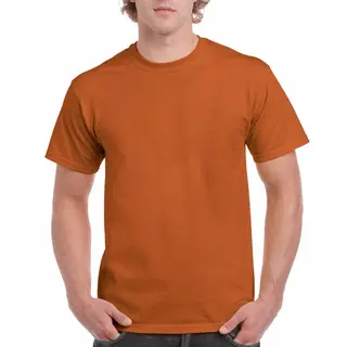 Gildan T-shirts Roestbruin Voor Heren - Zware 200gr Kwaliteit - Basic Shirts - Katoen - Korte Mouwen - Comfort Pasvorm Xxl