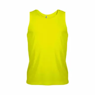 Proact Sport Singlet Voor Heren - Tanktop Hemd - Fluor Geel - Herenkleding - Mouwloze T-shirts - Sportkleding M
