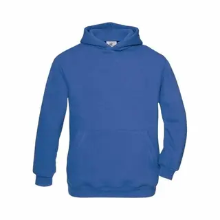 B&C Hooded Sweater - Blauw - Trui Met Capuchon - Kinderen 134/146